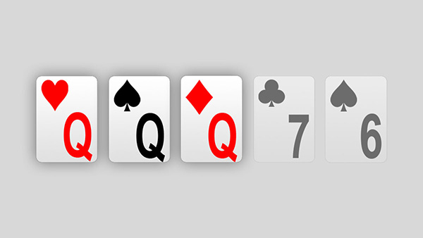 Tiga jenis dalam poker